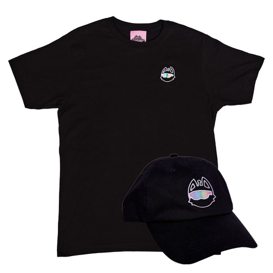 Mascot Embroidered T-Shirt & Hat Bundle